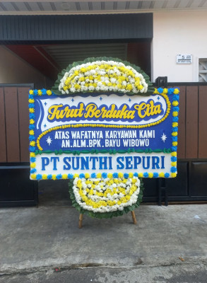 Papan Bunga Duka di Cikonengkulon